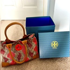 Tory Burch printed logo tote